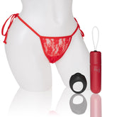 My Secret Screaming O 4T Vibrating Panty Set with Remote Control Ring - Red, One Size Panty Vibrators